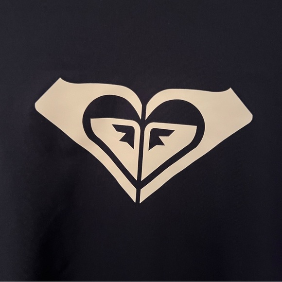 Roxy Whole Hearted Long Sleeve UPF 50 Rashguard Navy LARGE - Picture 6 of 12